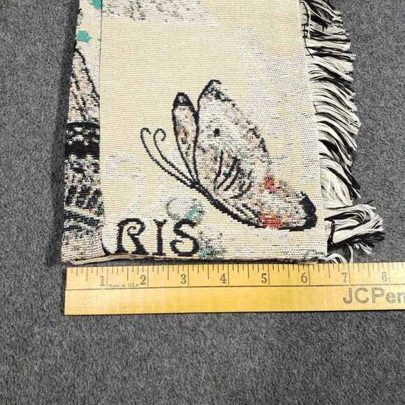 Guapi Pants Womens XS Mid Rise Fringe Edge Floral Eiffel Paris Cut Out Waist - Picture 7 of 9